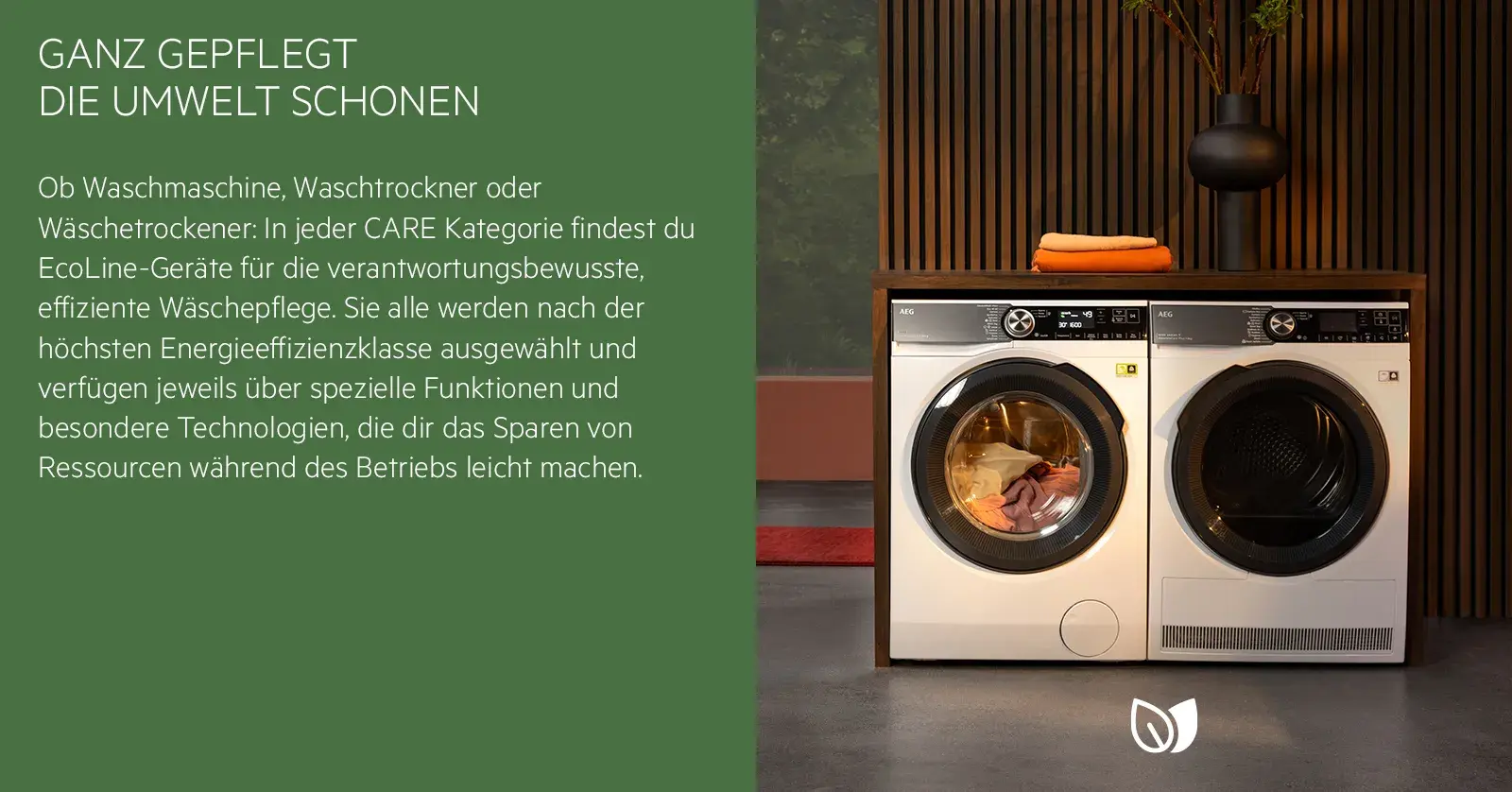 AEG Ecoline Waschmaschine, Waschtrockner und Wäschetrockner